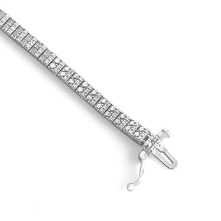 1.00 Carat Diamond Tennis Bracelet in Sterling Silver - 7.25"