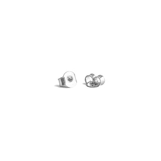 1/2 Carat Enclosed Diamond Drop Earrings in Sterling Silver
