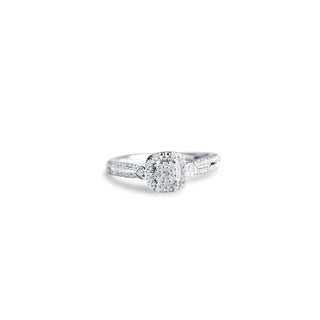 1/6 Carat Promise Diamond Ring in Sterling Silver