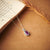 1.1 Carat Classic Amethyst and Diamond Pendant Necklace in Sterling Silver