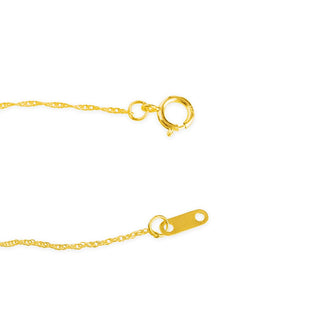1/10 Carat Diamond Heart Pendant Necklace in 10K Yellow Gold
