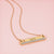 1/8 Carat Engravable Bar Diamond Pendant Necklace in 10K Yellow Gold-18"