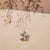 1/5 Carat Star Frame Diamond Pendant Necklace in Sterling Silver With Yellow Plating-18"