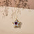 1/2 Carat Diamond & Ruby Studded Star Pendant Necklace in Sterling Silver with Yellow Plating-18"