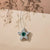 1/2 Carat Diamond & London Blue Topaz Studded Star Pendant Necklace in Sterling Silver-18"