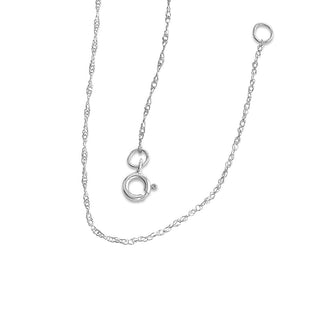 1/6 Carat Diamond Drop Necklace in 10K White Gold - 18"