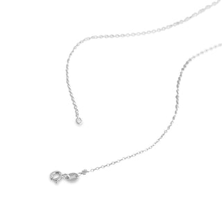 1/10 Carat Diamond Infinity Heart Necklace in Sterling Silver - 18"
