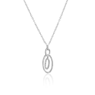1/4 Carat Diamond Fashion Pendant in Sterling Silver - 18"