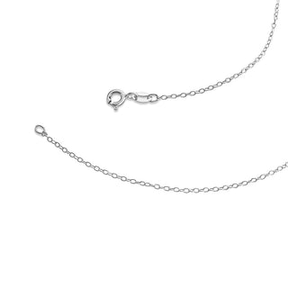 1/8 Carat Diamond Infinity Necklace in Sterling Silver - 18"
