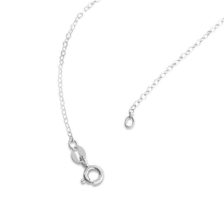 1/8 Carat Diamond Dangle Pendant in Sterling Silver with 18" Chain