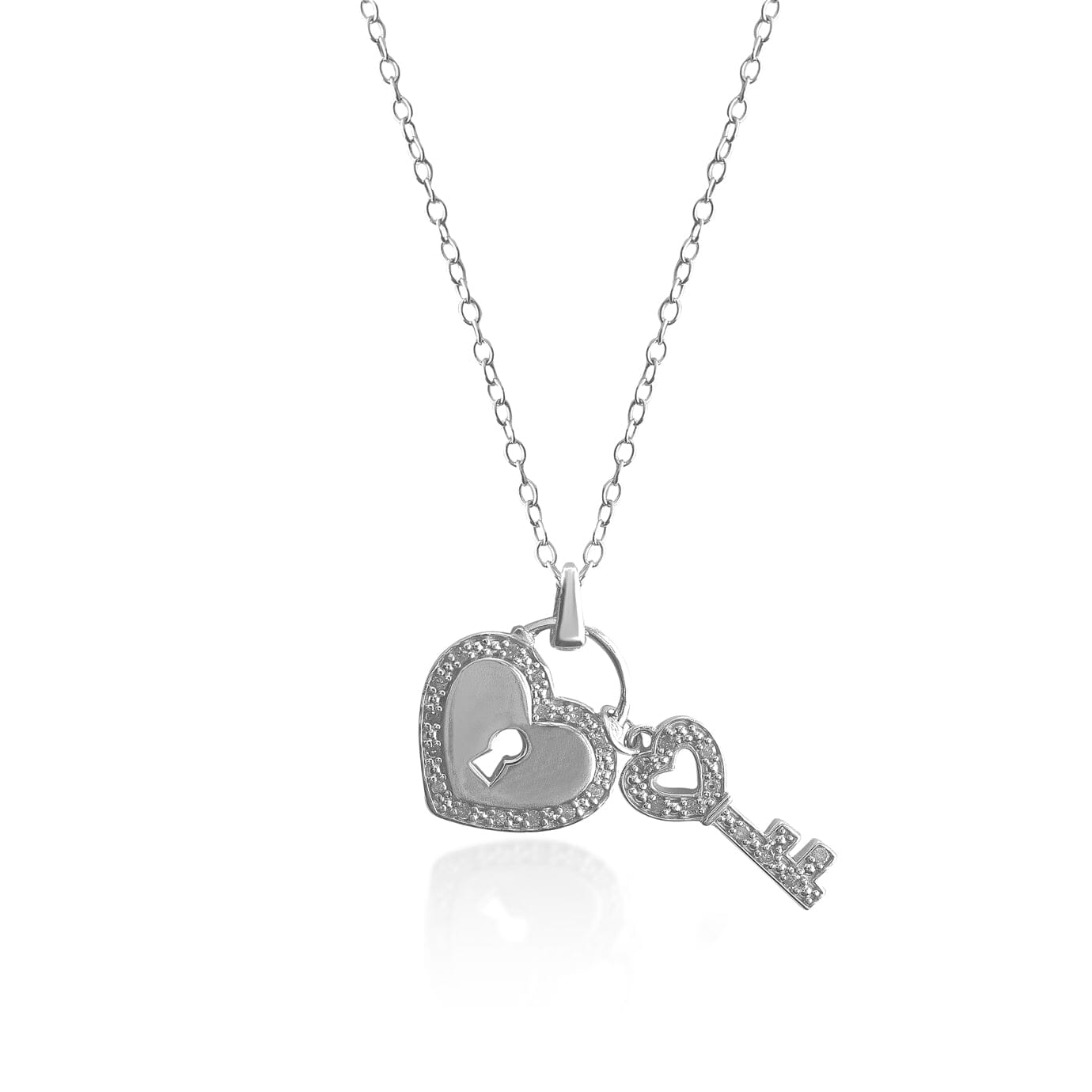 Lock & Key Charm Necklace