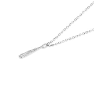 1/4 Carat Diamond Fashion Pendant in Sterling Silver - 18"