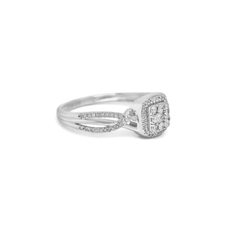 1/4 Carat Diamond Ring in Sterling Silver