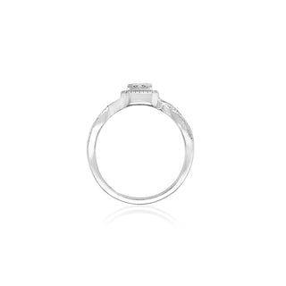 1/4 Carat Diamond Ring in Sterling Silver