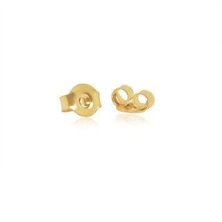 Oval Drop Gold Dangle Earrings in 9K Yellow Gold