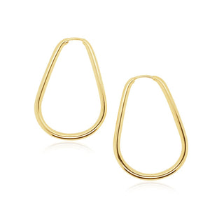 Teardrop Gold Earrings in 9K Yellow Gold
