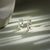 0.25 Carat Simple Cluster Drop Earrings in Sterling Silver