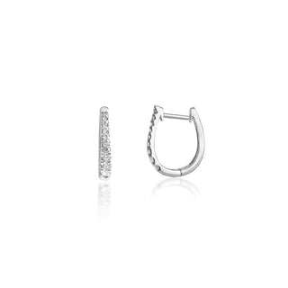 0.25 Carat Simple Cluster Drop Earrings in Sterling Silver