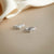 3/8 Carat Lab Grown Diamond Hoop Earrings with a Twist in Sterling Silver
