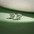 1/5 Carat Rose Shaped Diamond Stud Earrings