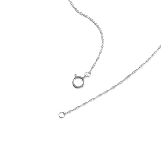 Bow Shape Diamond Accent Pendant Necklace in Sterling Silver-18"