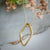 Diamond-shaped Gold Pendant Necklace in 9K Yellow Gold-18"