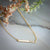 Bar Gold Pendant Necklace in 9K Yellow Gold-18"