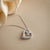 1/10 Carat Love Heart Lab Grown Diamond Pendant Necklace in Sterling Silver-18"