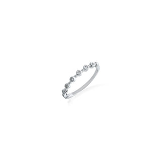 1/10 Carat Lace Band Diamond Ring in Sterling Silver