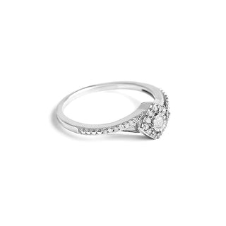 0.16 Carat Timeless Diamond Ring in 10K White Gold