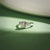 1/6 Carat Rounded Edges Emerald Cluster Diamond Ring in Sterling Silver