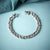 1 Carat Round Link Diamond Tennis Bracelet in Sterling Silver-7"