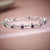 6.2 Carat Interlinked Oval Blue Sapphire and Diamond Tennis Bracelet in Sterling Silver-7.25''