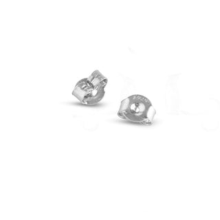 1.5 Carat Pearl and Diamond Stud Earrings in Sterling Silver