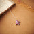 2.2 Carat Pink Sapphire Butterfly Diamond Pendant Necklace in Sterling Silver