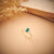 1/2 Carat Oval Shaped Emerald & Diamond Ring in 10K Yellow Gold